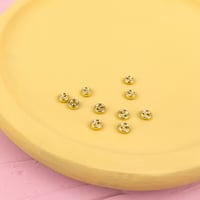 メッキボタン3ｍｍ（ゴールド）