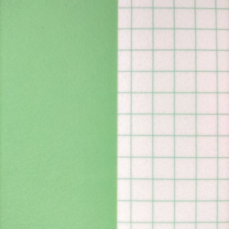 生地/1cmグリッドＷ（グリーン×グリーン）/Pフェルト