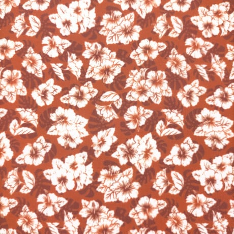 生地/アロハ柄（レッド系）/Pローン