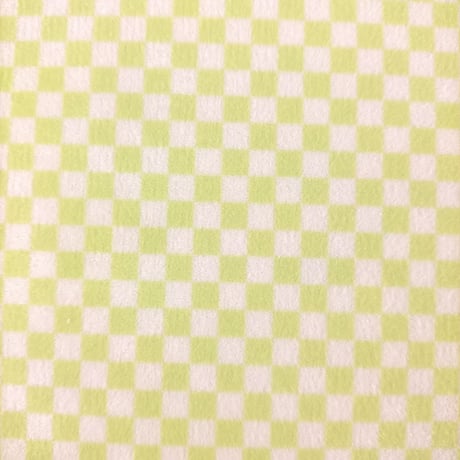 生地/チェッカー柄（Lグリーン）/マイクロ起毛