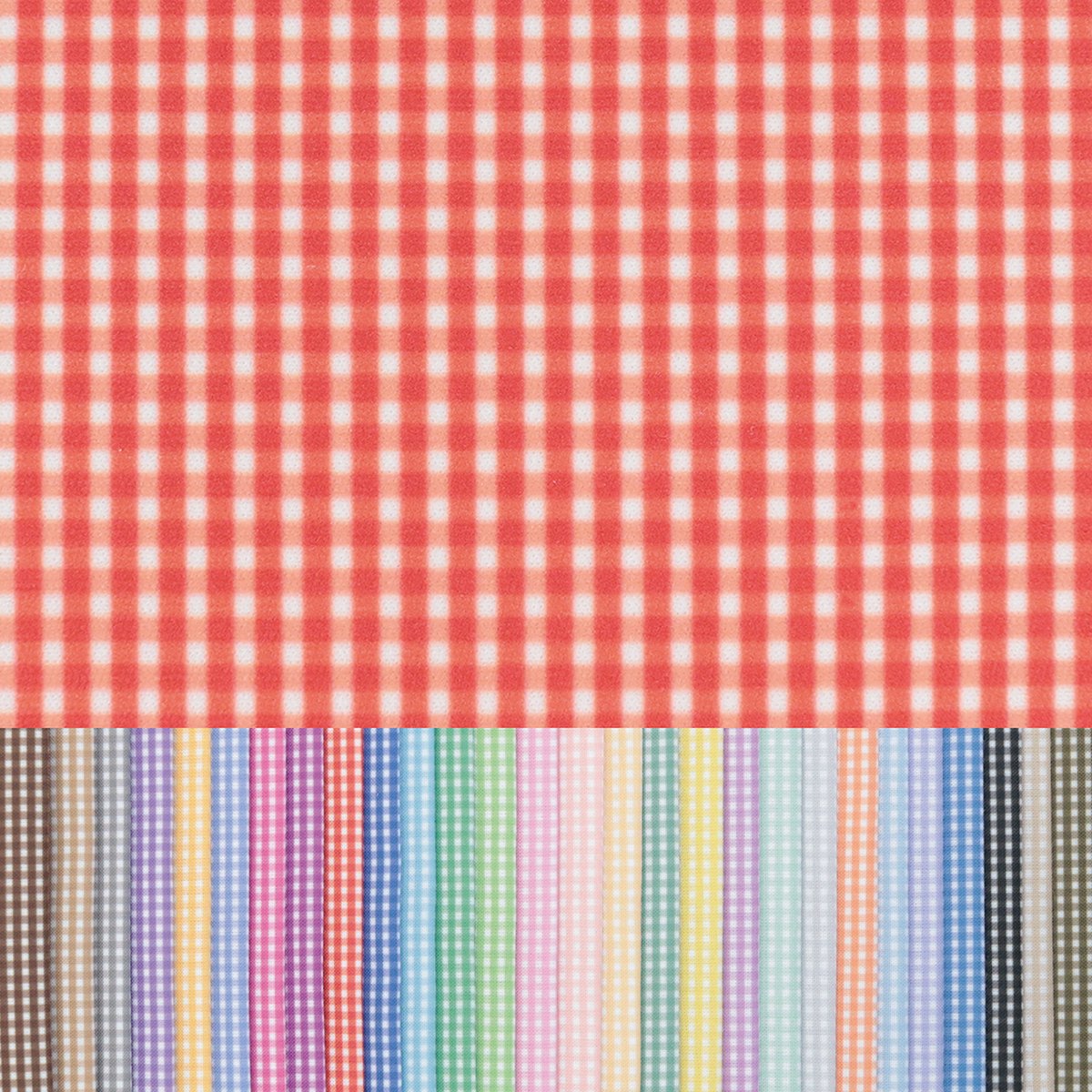 生地見本　ギンガムチェック 生地/定番ギンガムチェック柄【全28色】/Pローン | NUIGOTO
