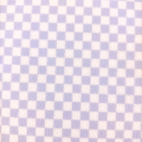 生地/チェッカー柄（Lブルー）/マイクロ起毛