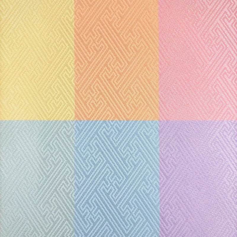 長襦袢 可愛い花模様 パステルカラー 紗綾形 J-200 長襦袢 可愛い花模様 パステルカラー 紗綾形 J-200