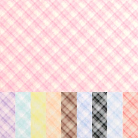 生地/チェック柄M（推しカラー/全10色）/マイクロ起毛