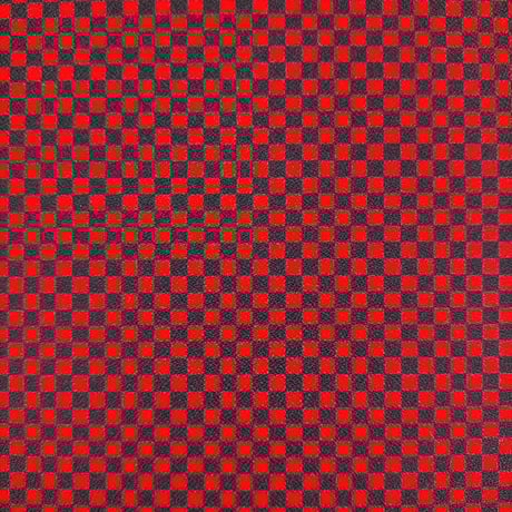 生地/市松模様（ブラック×レッド）/アムンゼン
