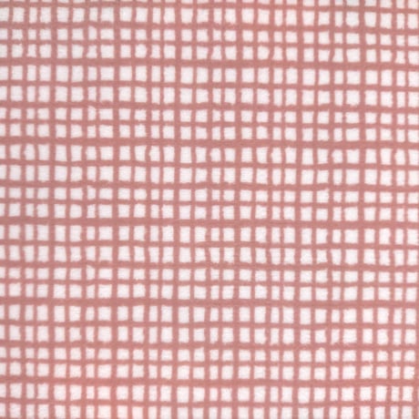 生地/手描きチェック（ブラウン）/マイクロ起毛