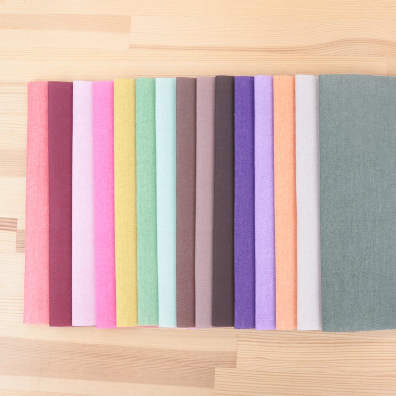 生地/デニム調プリントシリーズ（カラフル）/Eテンジク | NUIGOTO