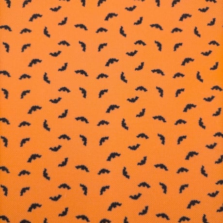 生地/コウモリ柄（オレンジ系）/Eテンジク