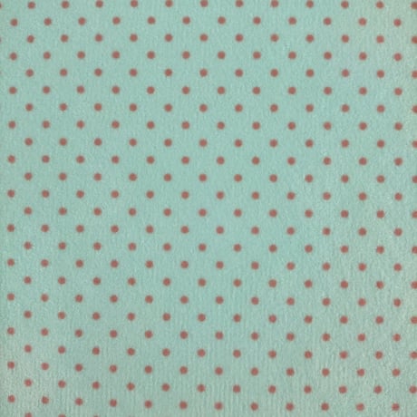生地/チョコドット（チョコミント）/マイクロ起毛