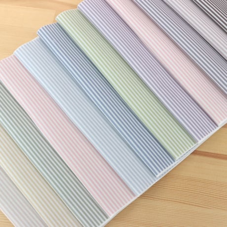 生地/くすみカラーシリーズ【ストライプ/全12色】/マイクロ起毛