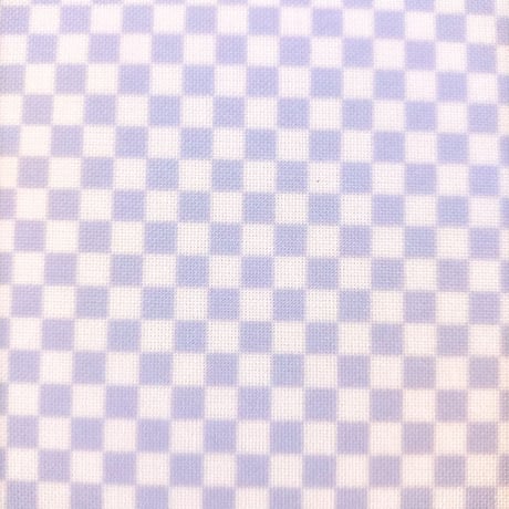 生地/チェッカー柄（Lブルー）/Eテンジク