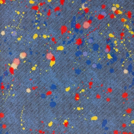 生地/デニム調プリント（ペイント小）/Pローン