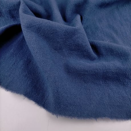 生地/リネン調コットン（ネイビー）