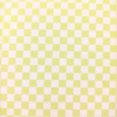 生地/チェッカー柄（Lグリーン）/Eテンジク