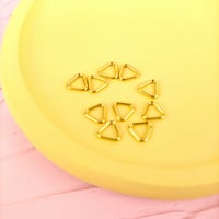 三角金具（三角カン）6mm（ゴールド）