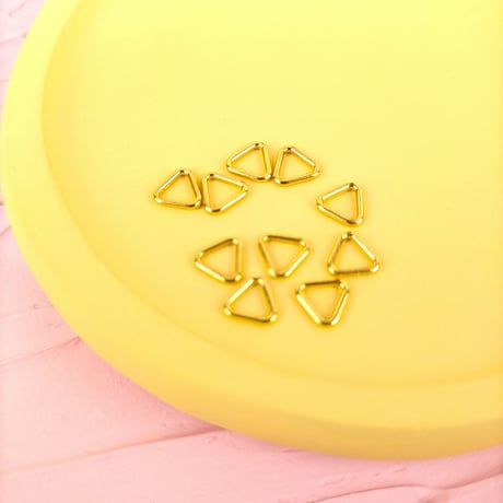 三角金具（三角カン）6mm（ゴールド）
