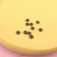メッキボタン3ｍｍ（アンティークシルバー）