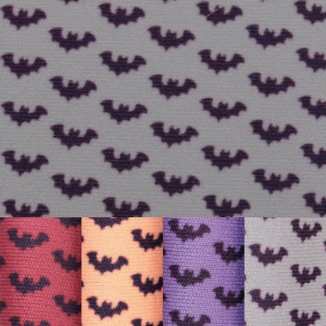 生地/コウモリ柄B/スムースニット