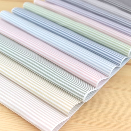 生地/くすみカラーシリーズ【ストライプ/全12色】/Eテンジク