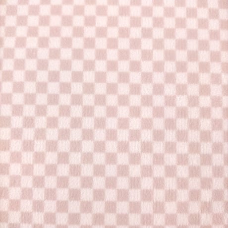生地/チェッカー柄（グレージュ）/マイクロ起毛