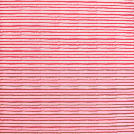 生地/手描きボーダー（レッド）/Pローン