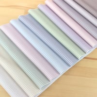 生地/くすみカラーシリーズ【チェック/全12色】/スムースニット