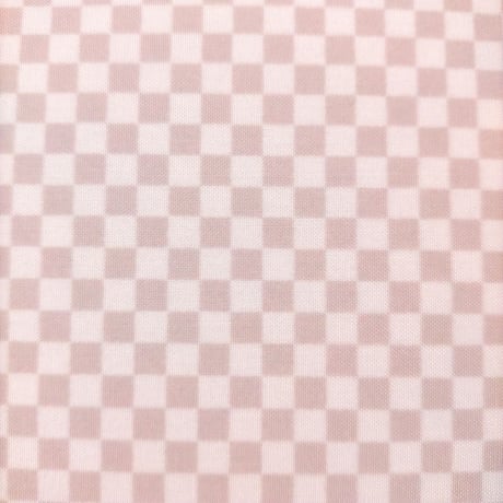 生地/チェッカー柄（グレージュ）/Pローン