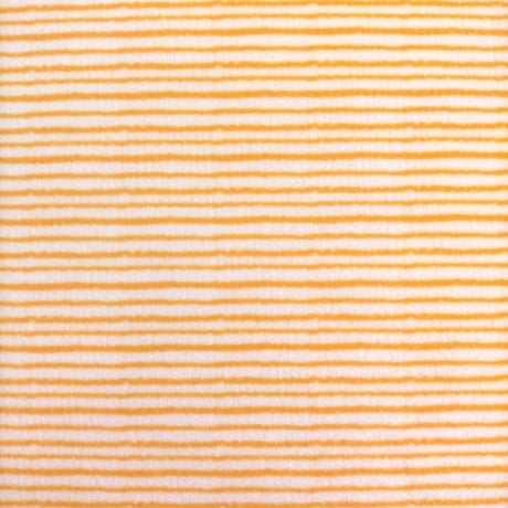 生地/手描きボーダー（オレンジ）/マイクロ起毛