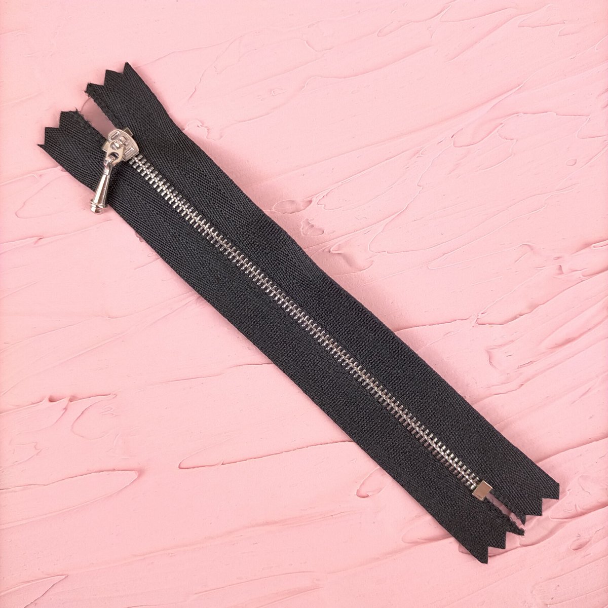 ミニファスナー（ブラック×シルバー） | NUIGOTO