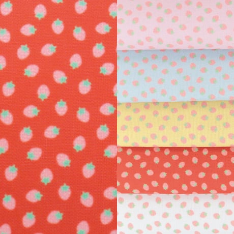 生地/いちご柄/Eテンジク