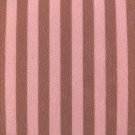 生地/チョコストライプ太（いちごチョコ）/マイクロ起毛
