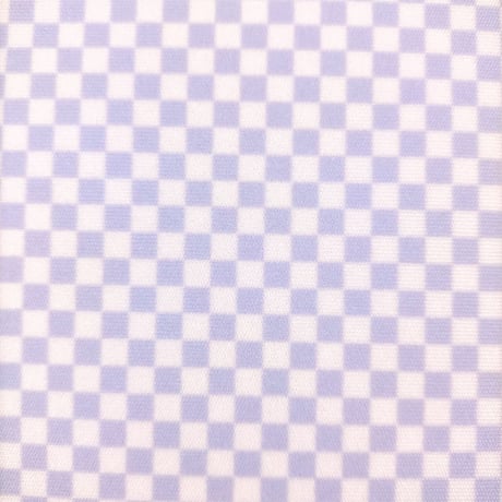 生地/チェッカー柄（Lブルー）/スムースニット