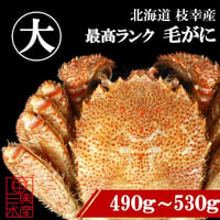 枝幸毛がに（大）【冷凍】490ｇ～530ｇ前後