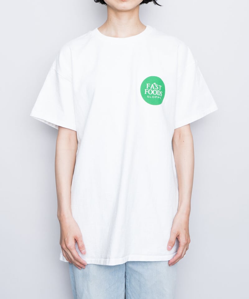 ＜SLOPPY＞FAST FOODS T-SHIRT/Tシャツ Ψ Sloppy Supply （スラッピーサプライ）】FAST FOODSロゴTシャツ