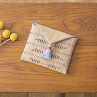 COSMO×AYUFISH int.刺し子キット フラップポーチ -Tweed-