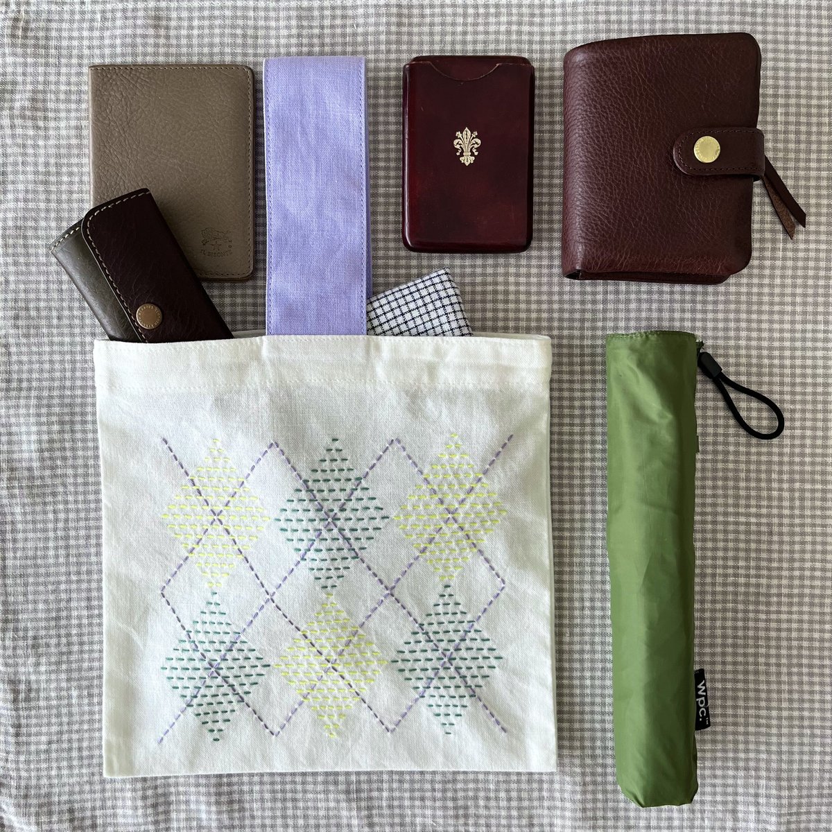 アノーキAnokhi　Mサイズクルタ　コットン100%　インディゴ染　手刺繍 アノーキAnokhi Mサイズクルタ コットン100% インディゴ染 手刺繍
