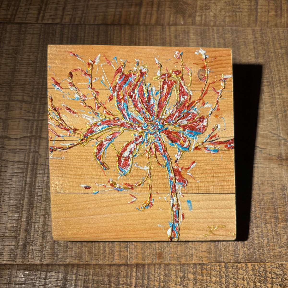 肉質画　【彼岸花】　金 彼岸花 | Kento Takeda