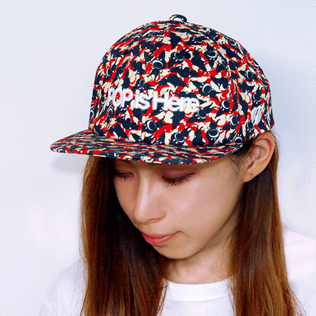 PATTERNED ALL OVER SNAPBACK CAP"Play"