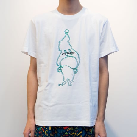 WARP HACKALL T-shirts "WHITE"