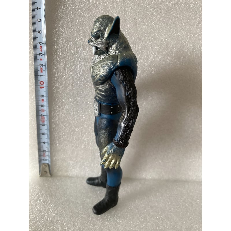 当時物旧バンダイ仮面ライダー怪人オオカミ男ソフビ 狼男 怪人シリーズ