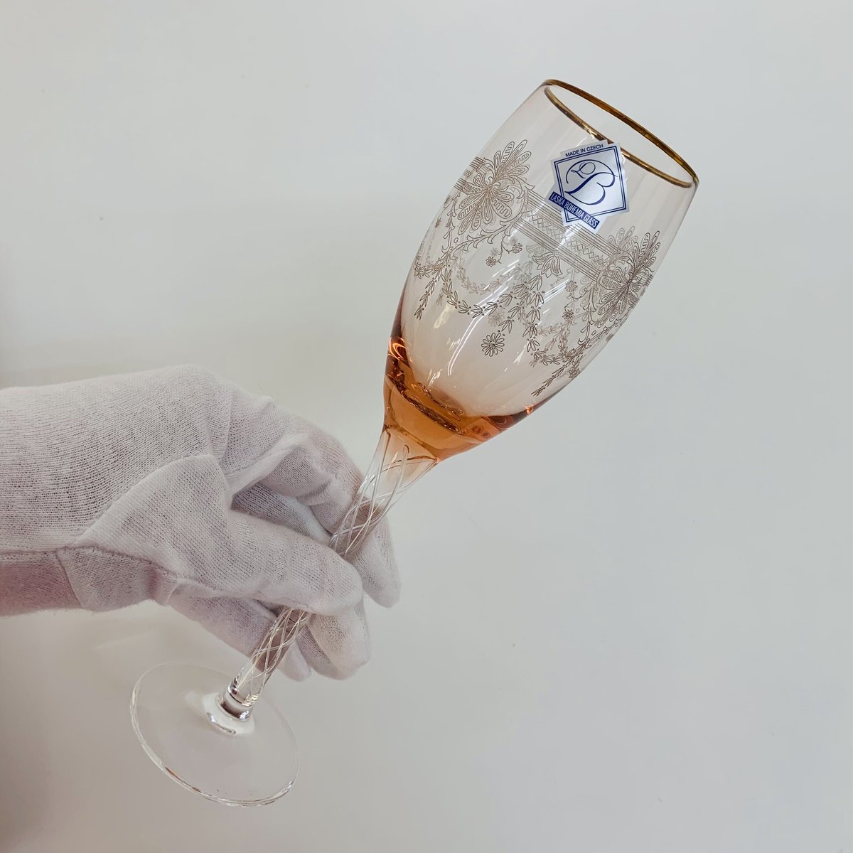 ワイングラスペア ボヘミアンクリスタル LASKA ボヘミア ガラス