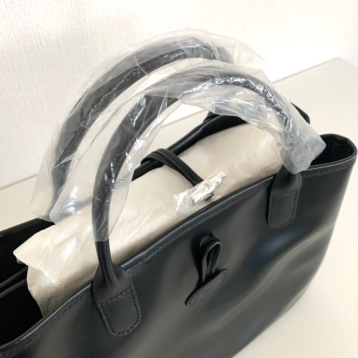 新品未使用 ロンシャン ロゾ トートバッグ 袋 箱 LONGCHAMP 黒 ...