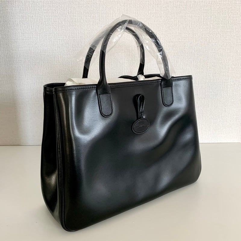 新品未使用 ロンシャン ロゾ トートバッグ 袋 箱 LONGCHAMP 黒 ...