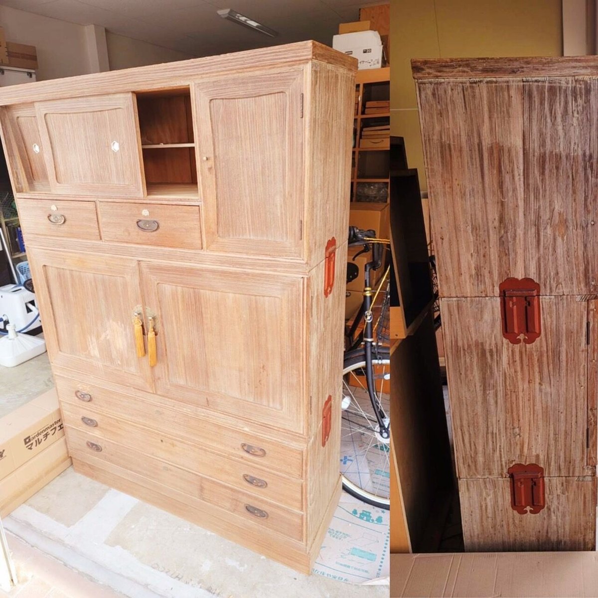 桐タンス 収納 古民家 家具 アンティーク レトロ | Antique BONANZA