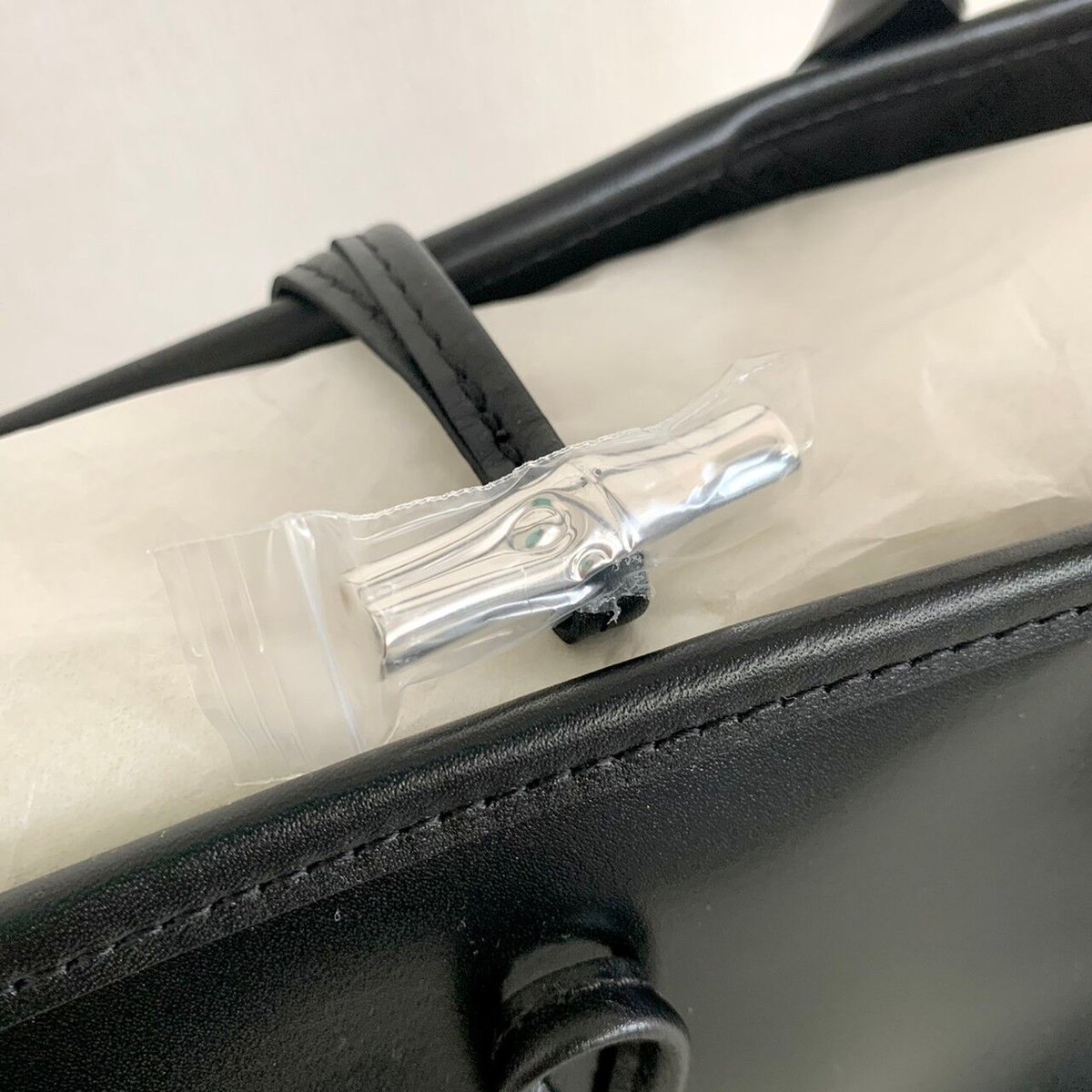 新品未使用 ロンシャン ロゾ トートバッグ 袋 箱 LONGCHAMP 黒 新品未使用 ロンシャン ロゾ トートバッグ 袋 箱 LONGCHAMP 黒
