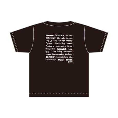 【KIDSサイズ】LIFE IS A JOURNEY ドライTシャツ／ブラック✕ホワイト