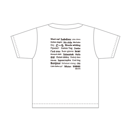 【KIDSサイズ】LIFE IS A JOURNEY ドライTシャツ／ホワイト✕ブラック