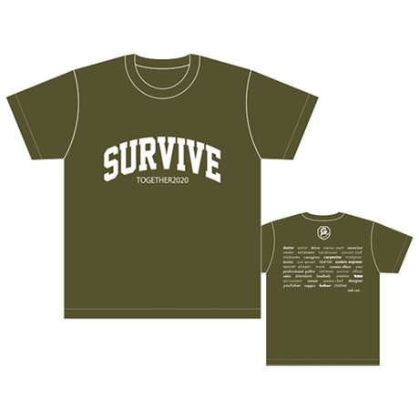 SURVIVE Tシャツ／シティグリーン