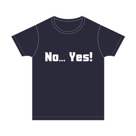 NO YES Tシャツ／ネイビー