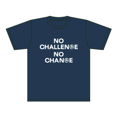 NO CHALLENGE NO CHANGE Tシャツ／ネイビー